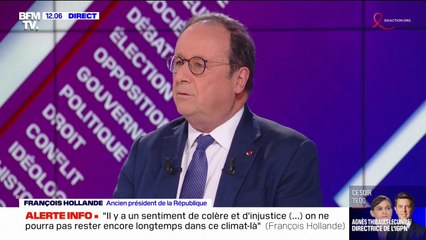 François Hollande: "Les violences de Sainte-Soline sont insupportables" et "donnent une image dégradante de notre pays"