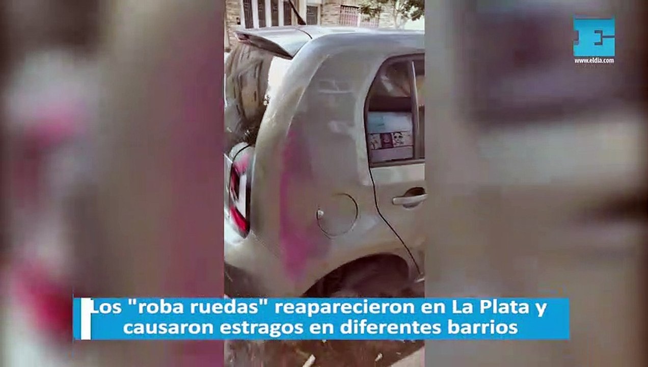 Los "roba ruedas" reaparecieron en La Plata y causaron estragos en diferentes barrios