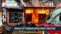 Diduga Akibat Korsleting, Sebuah Warung Kopi di Manado Ludes Terbakar
