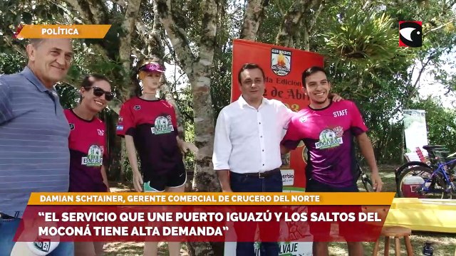 Tras habilitar la conexión entre Puerto Iguazú y los Saltos del Moconá, desde Crucero del Norte destacan la gran demanda del servicio