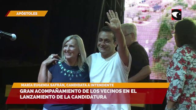 Gran acompañamiento de los vecinos tuvo el lanzamiento de la candidatura a intendente de María Eugenia Safrán