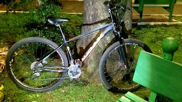 Bicicleta de ninguém é apreendida durante ação da GM na Praça Getúlio Vargas