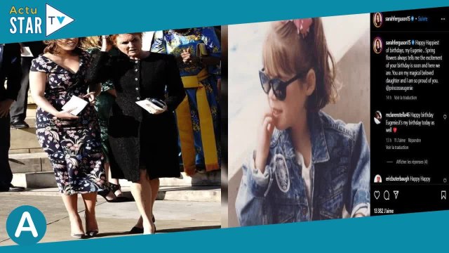 Eugenie d'York a 33 ans : nostalgique, sa mère Sarah Ferguson publie un adorable cliché d'elle enfan