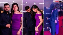 Anushka Sharma, Virat Kohli Indian Sports Honors के 4th Edition में;  Virat ने Anushka को गिरने से..