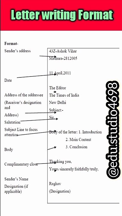 Cbse class 10th letter writing format | Letter format | Letterकैसे लिखें#letterwriting #shorts#short