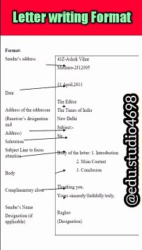 Cbse class 10th letter writing format | Letter format | Letterकैसे लिखें#letterwriting #shorts#short