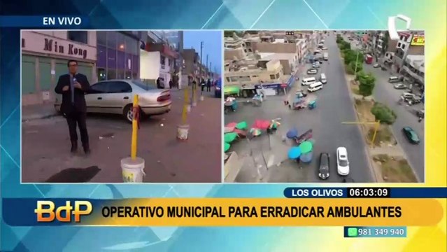 Los Olivos: realizan operativo municipal para erradicar a comerciantes ambulantes