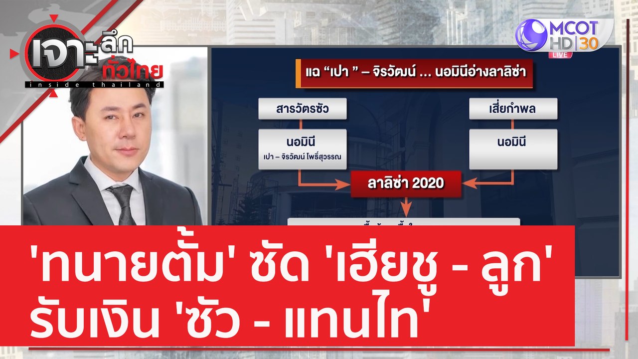 'ทนายตั้ม' ซัด 'เฮียชู - ลูก' รับเงิน 'ซัว - แท...