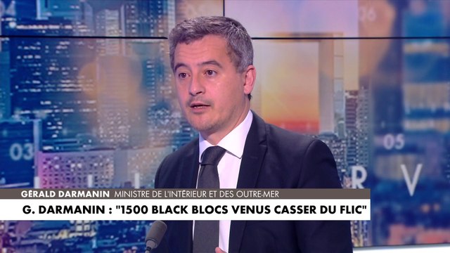 Gérald Darmanin à propos des black blocs : «Je dirais même parfois des black bourges »