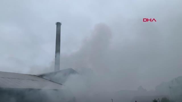 ARTVİN'DE ÇAY FABRİKASINDAKİ YANGIN KONTROL ALTINA ALINDI