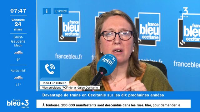 Jean-Luc Gibelin, vice-président en charge des transports à la région Occitanie, est l'invité France Bleu Occitanie