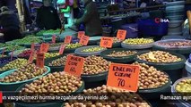 Ramazan ayının vazgeçilmezi hurma tezgahlarda yerini aldı