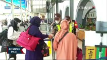 Pilih Mudik di Awal Ramadan, Stasiun Pasar Senen Ramai Dipadati Pemudik