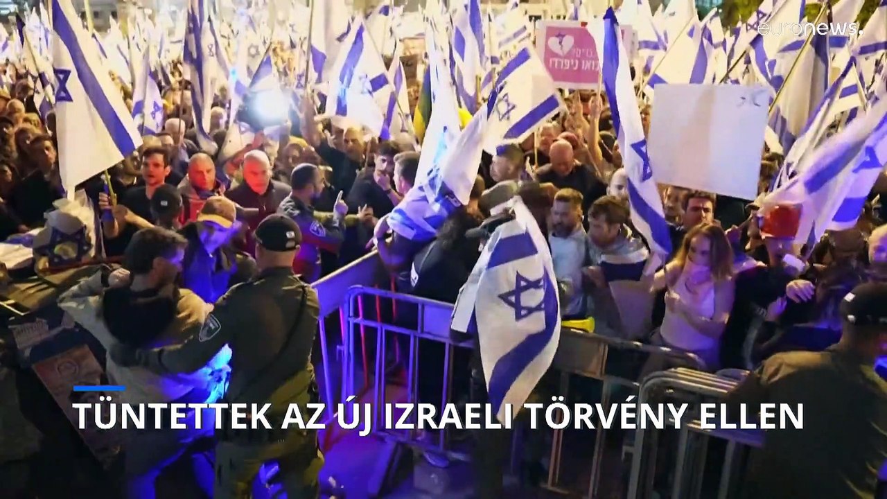 Tüntettek az új izraeli törvény ellen