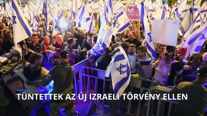 Tüntettek az új izraeli törvény ellen