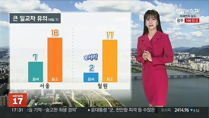 [날씨] 주말 황사·큰 일교차 유의…오후 충청이남 비