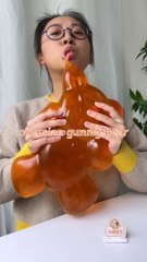 Cat ChangAn Makes the Worlds LARGEST Gummy Bear  Homemade Candy  Cute Cat TikToks Shorts