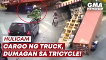 Cargo ng truck, dumagan sa tricycle! | GMA News Feed