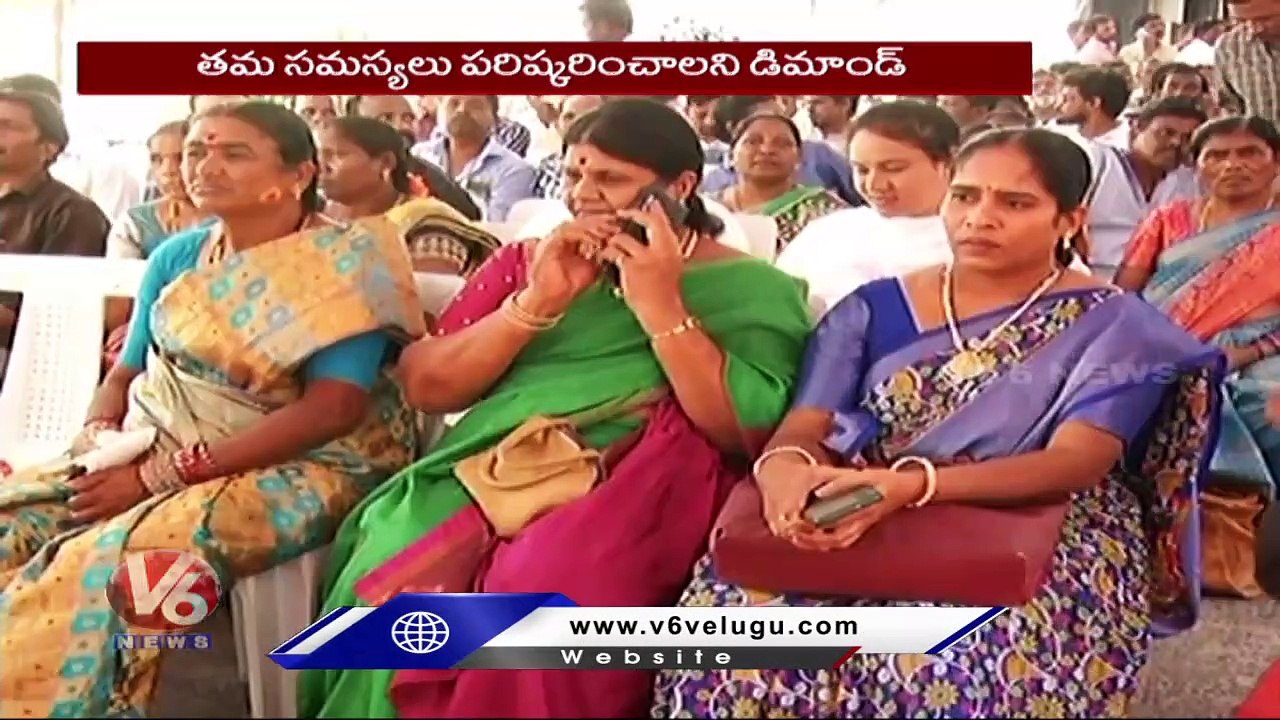 Telangana State Power Employees JAC Maha Dharna At Vidyut Soudha _  Hyderabad _ V6 News (2)