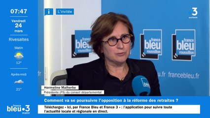 Hermeline Malherbe, invitée de FBR Roussillon le 24 mars 2023