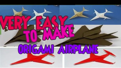 Very Easy to Make Origami AirPlane