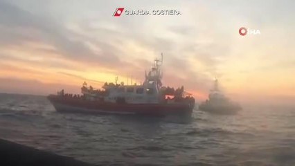 İtalya'da göçmen operasyonu: 745 göçmen kurtarıldı