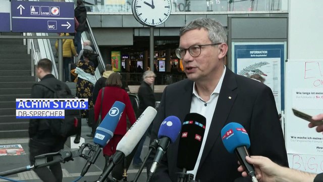Bahn stellt Fernverkehr am Montag wegen Streik komplett ein