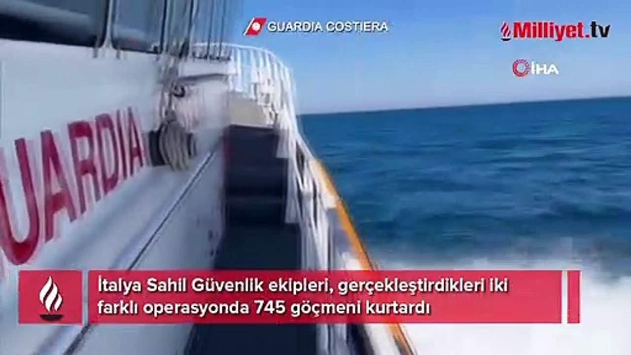 İtalya’da göçmen operasyonu: 745 göçmen kurtarıldı