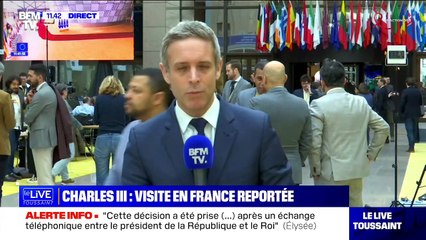 La visite en France de Charles III est annulée en raison des manifestations en France.