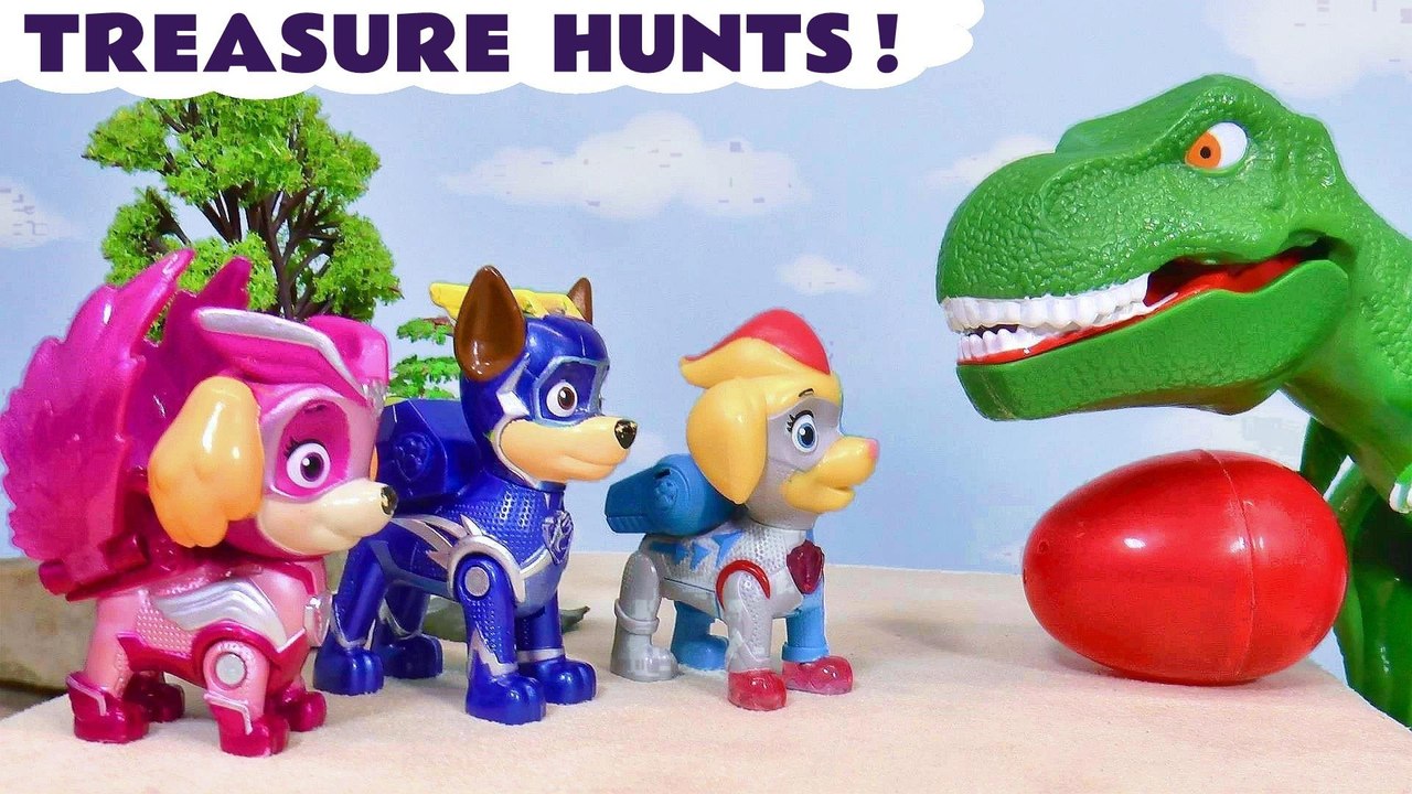 Paw Patrol MIGHTY Pups Treasure Hunt Stories with Dinosaur Toys