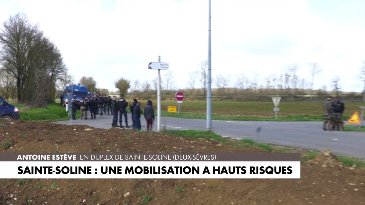 Mobilisation non autorisée à Sainte-Soline : situation très tendue sur place