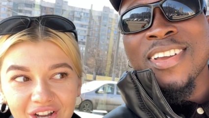 Groovy guy spends Women's Day in a market to buy flowers for his Russian mother-in-law