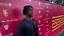 USC defensive back Zion Branch talks about Trojans' spring practice