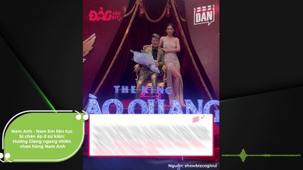 Nam Anh - Nam Em liên tục bị chèn ép ở sự kiện: Hương Giang ngang nhiên chen hàng Nam Anh | Điện Ảnh Net