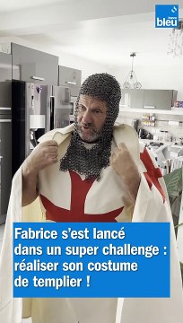 Biot et les Templiers 2023 - Il réalise son costume de templier de A à Z