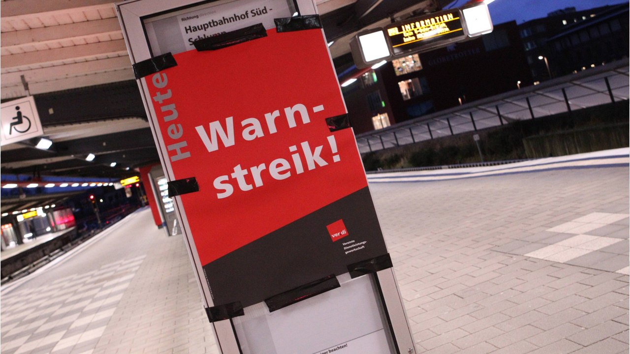 Bahn: Ersatzfahrplan für Warnstreiktag nicht möglich