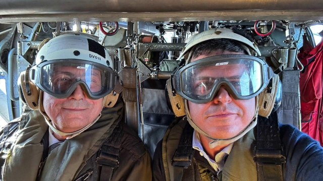 Il Presidente della Regione siciliana sulla portaerei americana Bush