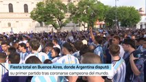 Argentina recibe a los campeones en el Monumental: recibimiento a Messi