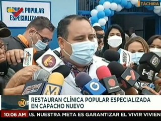 Renovación de la Clínica Popular Especializada del edo. Táchira beneficiará a más de 80 mil personas