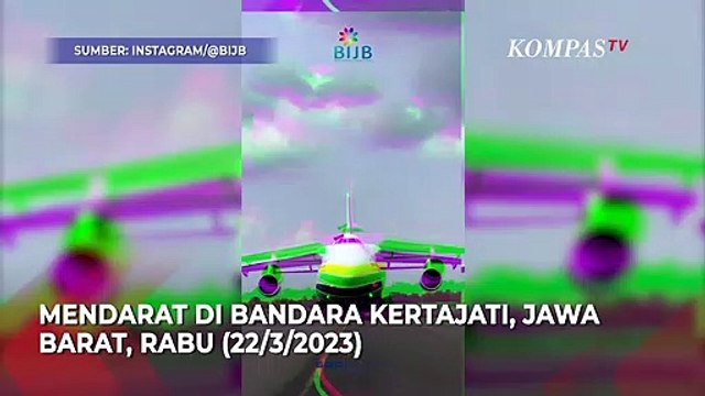 Detik-Detik Antonov 124-100, Pesawat Terbesar Dunia Mendarat di Bandara Kertajati
