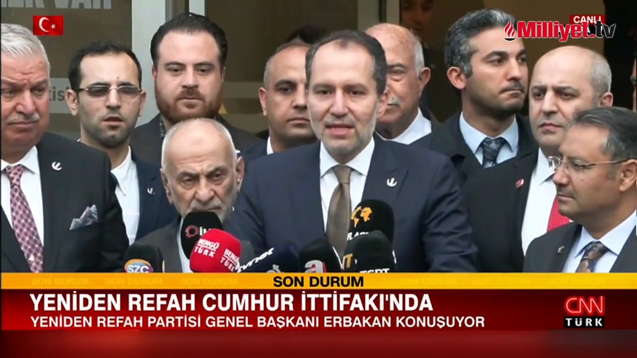 Yeniden Refah Partisi Cumhur İttifakı'na katıldı