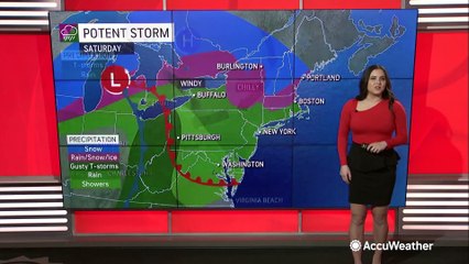 Wet, chilly weather to start the weekend for the Northeast