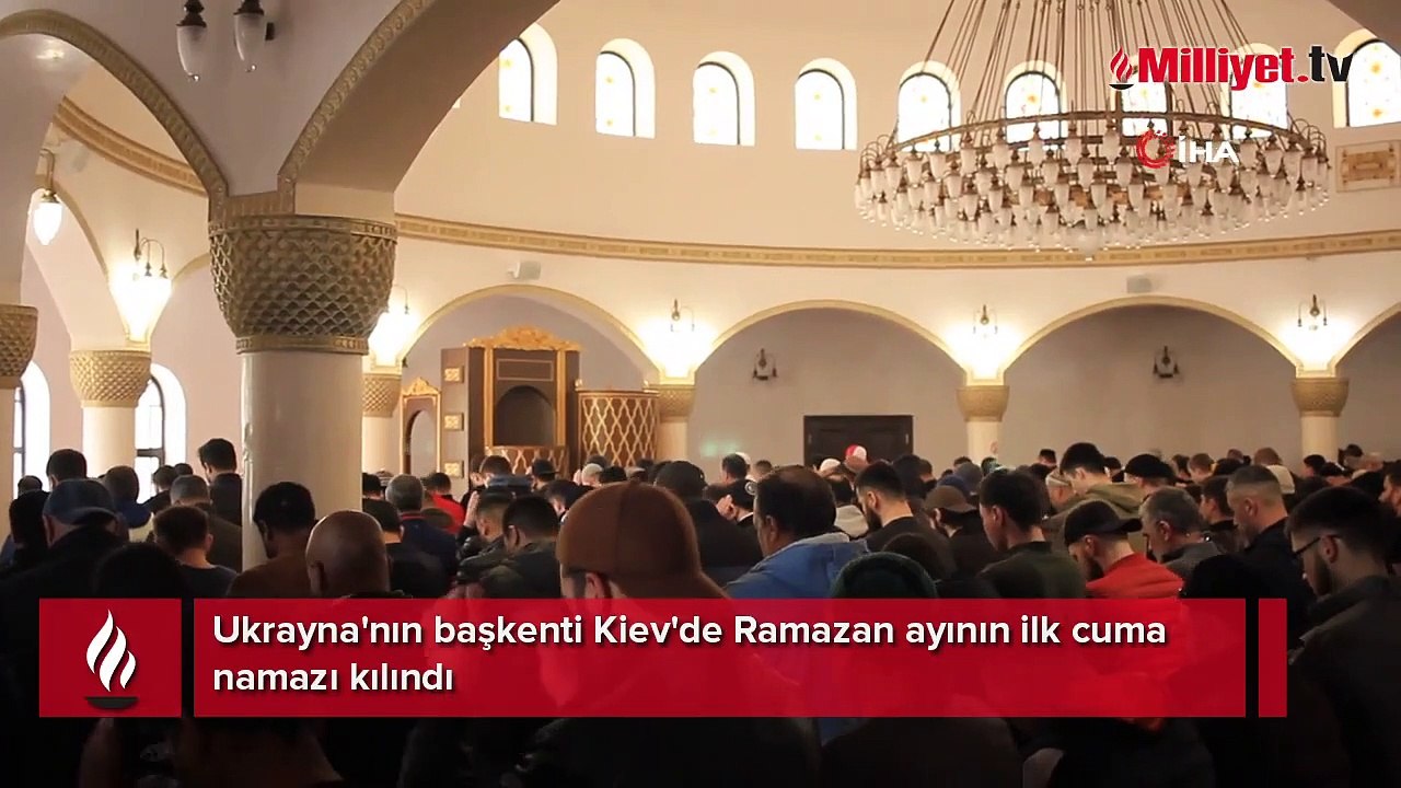 Ukrayna'da Ramazan ayının ilk cuma namazı kılındı