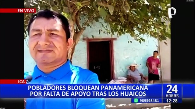 Ica: pobladores bloquean Panamericana Sur por falta de ayuda tras inundación