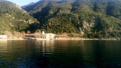 Mount Athos 2018, last station Dafni for customs control and after Uranoupolis for exit