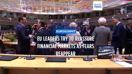 EU leaders insist eurozone is 'resilient' and 'in good shape' as Deutsche Bank shares plunge