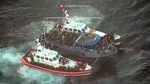 Il video dei soccorsi al largo della Calabria: salvati 550 migranti