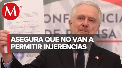 Creel rechaza "absurdas" expresiones intervencionistas de funcionarios de EU
