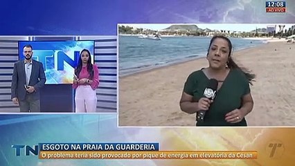 Esgoto é despejado em praia de Vitória