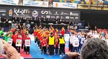 Ceremonia inaugural del Campeonato Europeo de Karate y Parakarate